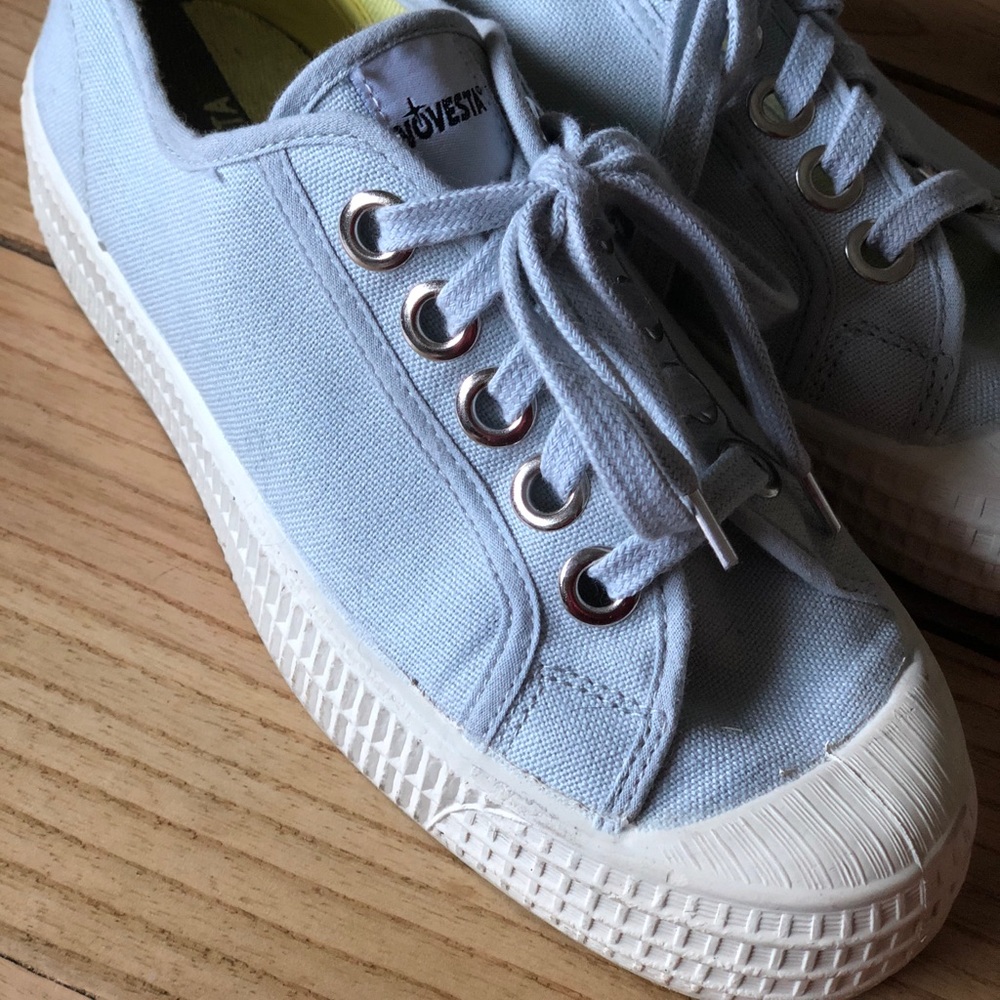 Blue sneakers